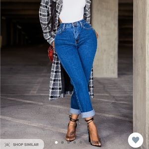 Fashion Nova I Got It From My Mama Jeans